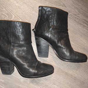 Rag & Bone Black Booties Size 39 Fits like an 8